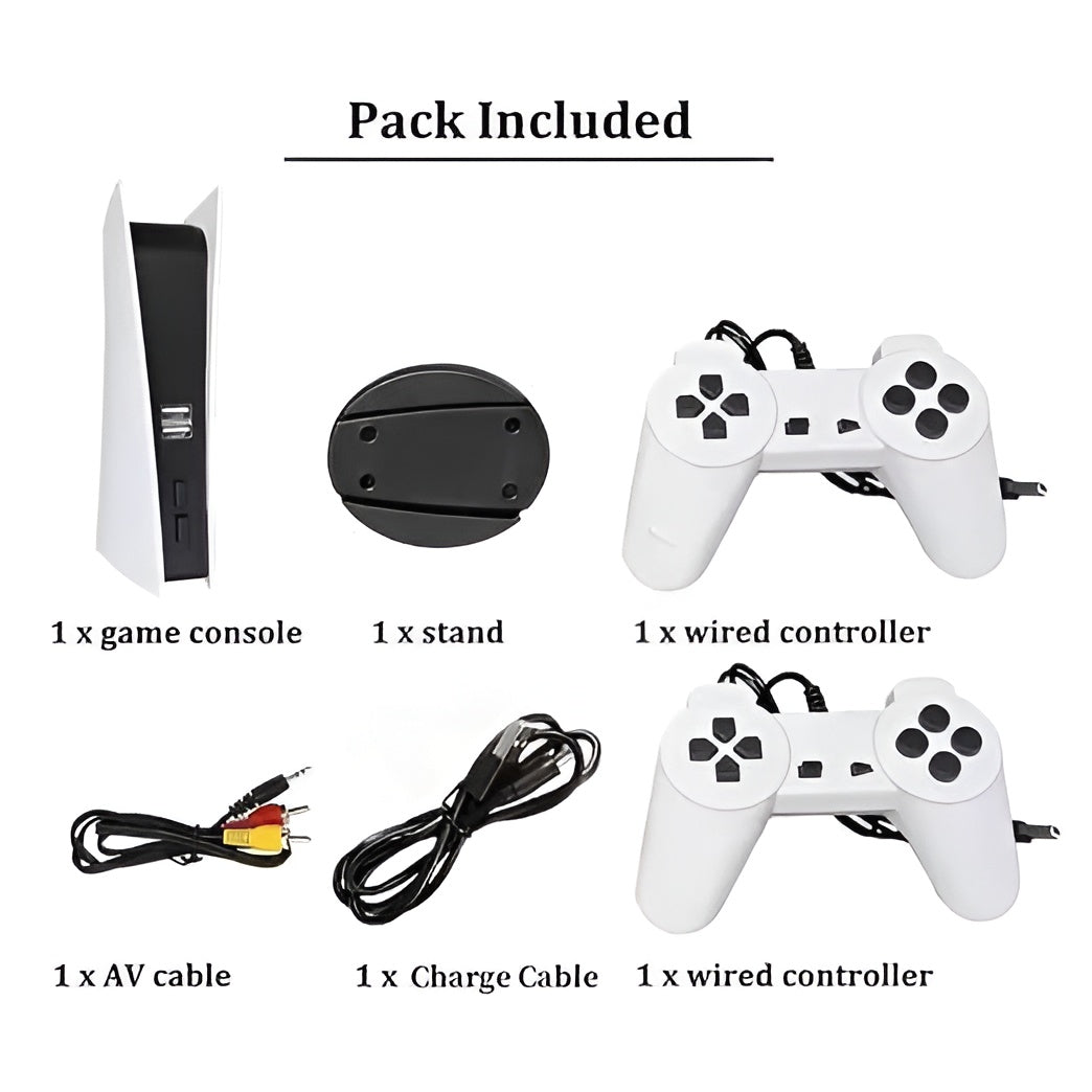 GS5 – 300 Built-In 8-Bit Classics/Ultimate Retro Gaming Console | USB Wired & AV Output