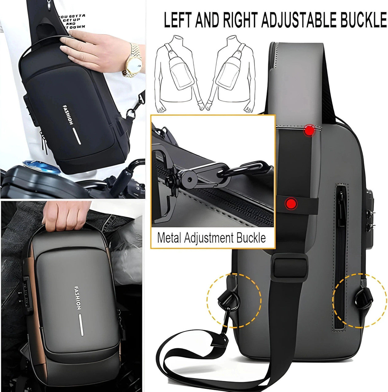 Crossbody Bags For Men Waterproof Shoulder Bag Men Side Bags