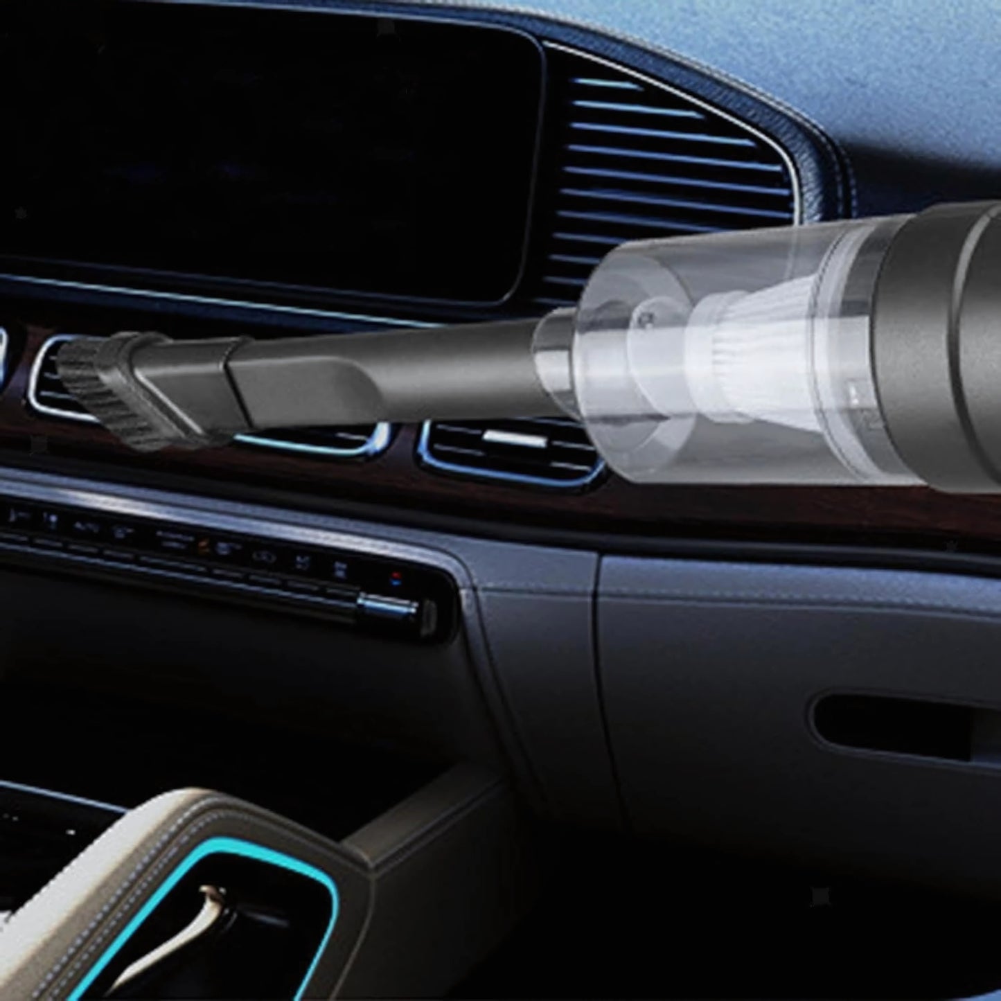 3-in-1 Portable Car Vacuum Cleaner with Blower | Wireless USB Rechargeable Handheld Cleaner for Car, Home & Travel