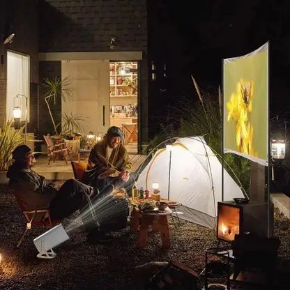 Android 11.0 Smart Projector | 1080P Full HD & 4K Support | 8400 lm | 2.4G/5G WiFi | Portable LED Projector (White)