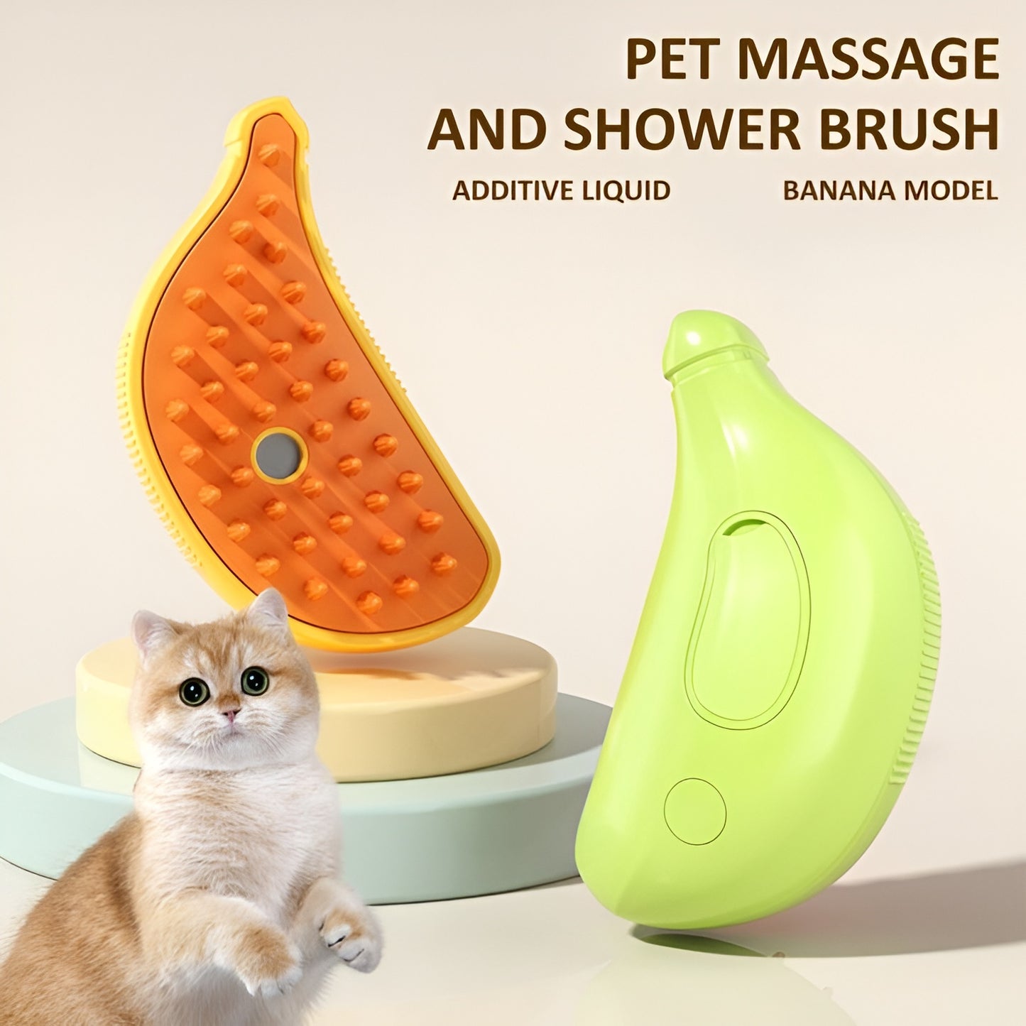 Cat Steam Brush | Cat Hair Brush with Steamer | New 3 In1 Steamy Pet Cat Brush Cleanser Vapor