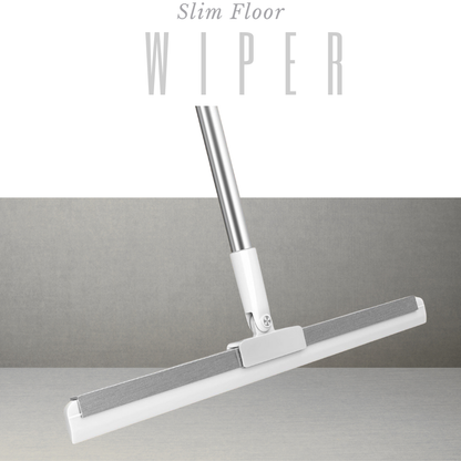 Magic Silicone Floor Wiper with 180° Rotating Head | Adjustable Long Handle Floor Cleaning Broom | Stainless Steel Bathroom & Tile Wiper for Home Cleaning