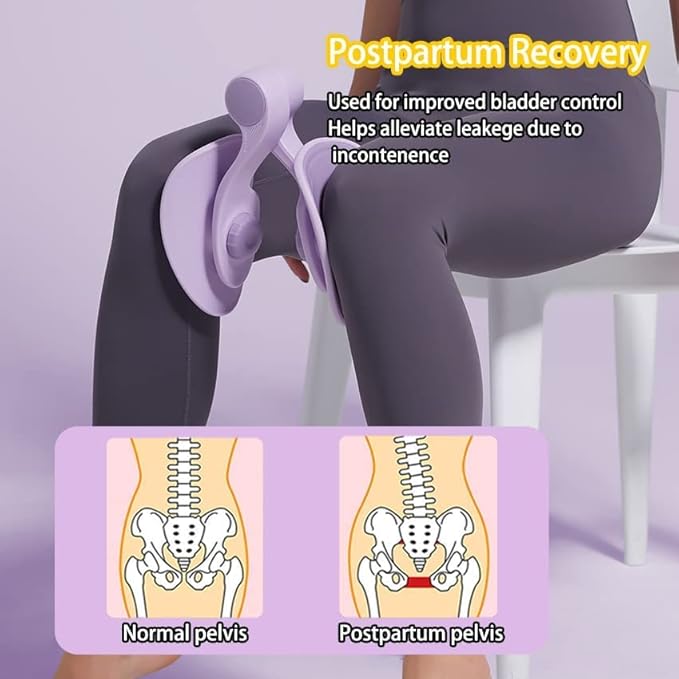 Thigh Master Hip Trainer & Kegel Exerciser | 360° Adjustable Pelvic Floor Trainer for Inner Thigh, Hip, and Postpartum Recovery
