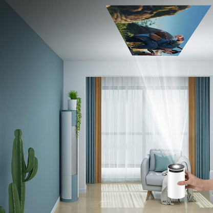 Android 11.0 Smart Projector | 1080P Full HD &amp; 4K Support | 8400 lm | 2.4G/5G WiFi | Portable LED Projector (White)