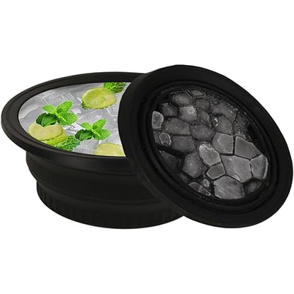 Face Bowl for Ice with Built-in Icetray, Portable Foldable Silicone Ice Facial Bowl, for Home Ice Bath Facial Plunge Bowl