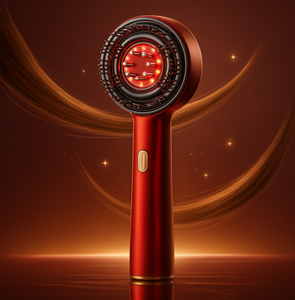 3-in-1 Electric Scalp Massaging Brush – Cordless Hair Massager with Red Light Therapy & Oil Applicator (IPX7 Waterproof)