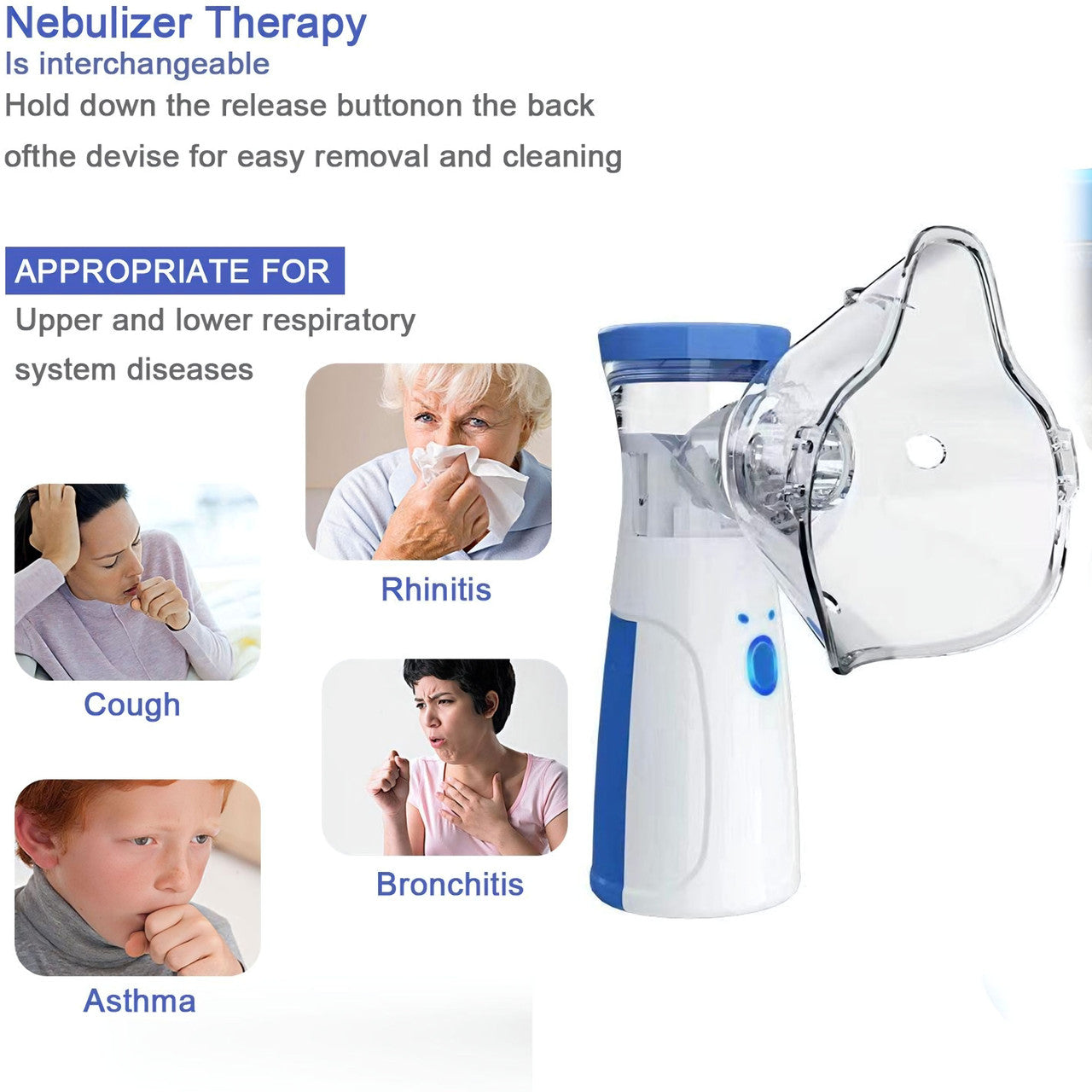 Mini Portable Mesh Nebulizer |Handheld Mesh Nebulizer For Breathing Problem| Rechargeable