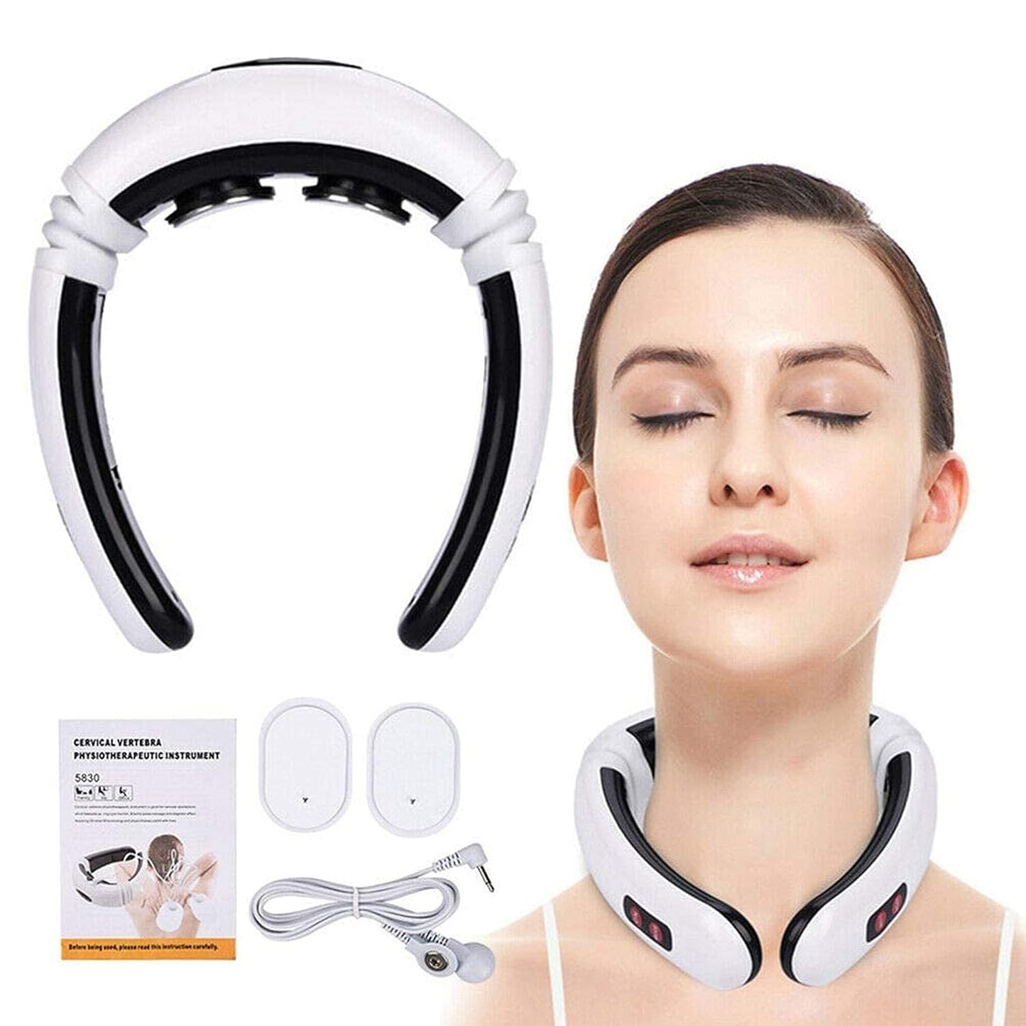 White NECK MASSAGER HX-5880
