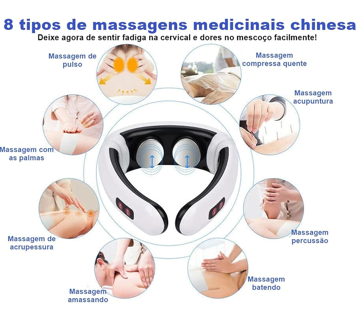 White NECK MASSAGER HX-5880