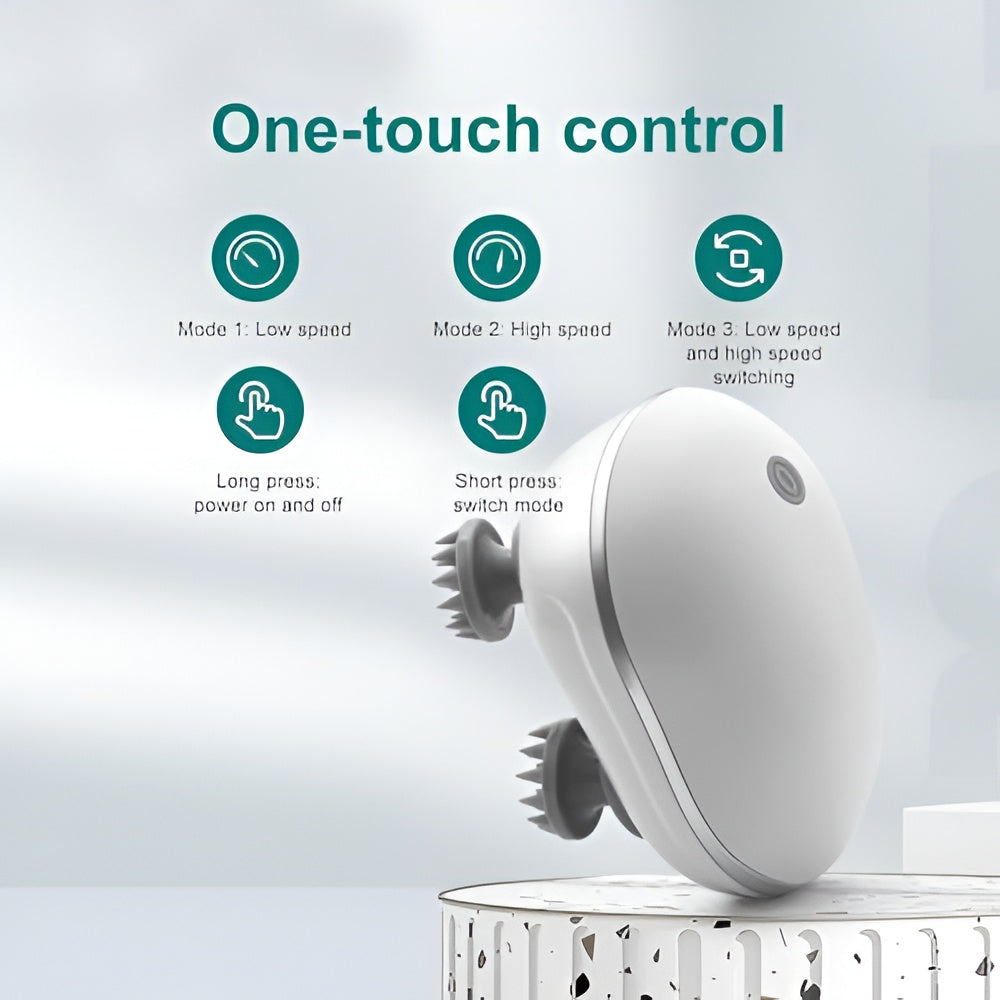 Revive Scalp Massager | 96 Silicon Kneading Points with Detachable Heads