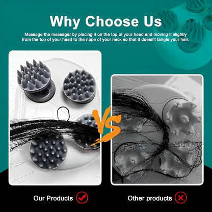 Revive Scalp Massager | 96 Silicon Kneading Points with Detachable Heads