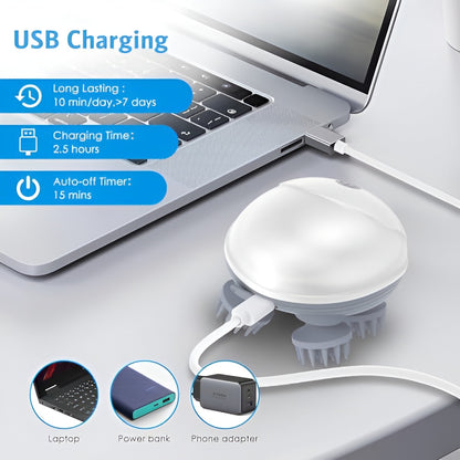 Revive Scalp Massager | 96 Silicon Kneading Points with Detachable Heads