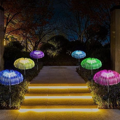Solar Jellyfish Lights Garden Lights, 7 Color Changing, Waterproof Solar String Lights for Yard