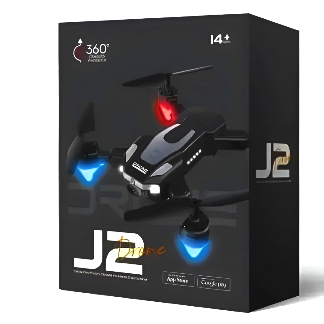 J-2 Dual Foldable RC Drone | 360° Flips & Rolls | Altitude Hold | Headless Mode