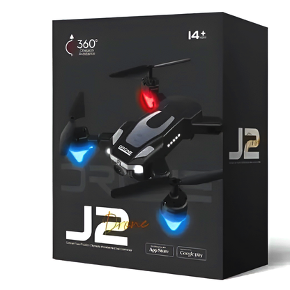 J-2 Dual Foldable RC Drone | 360° Flips & Rolls | Altitude Hold | Headless Mode