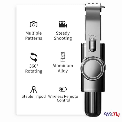 Gimbal Stabilizer 3-in-1 Extendable Selfie Stick Tripod-IVXI Single Gimbal for Mobile