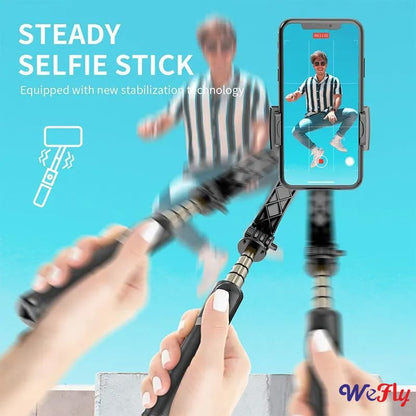 Gimbal Stabilizer 3-in-1 Extendable Selfie Stick Tripod-IVXI Single Gimbal for Mobile