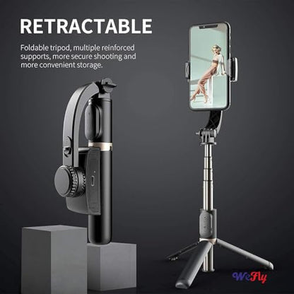 Gimbal Stabilizer 3-in-1 Extendable Selfie Stick Tripod-IVXI Single Gimbal for Mobile