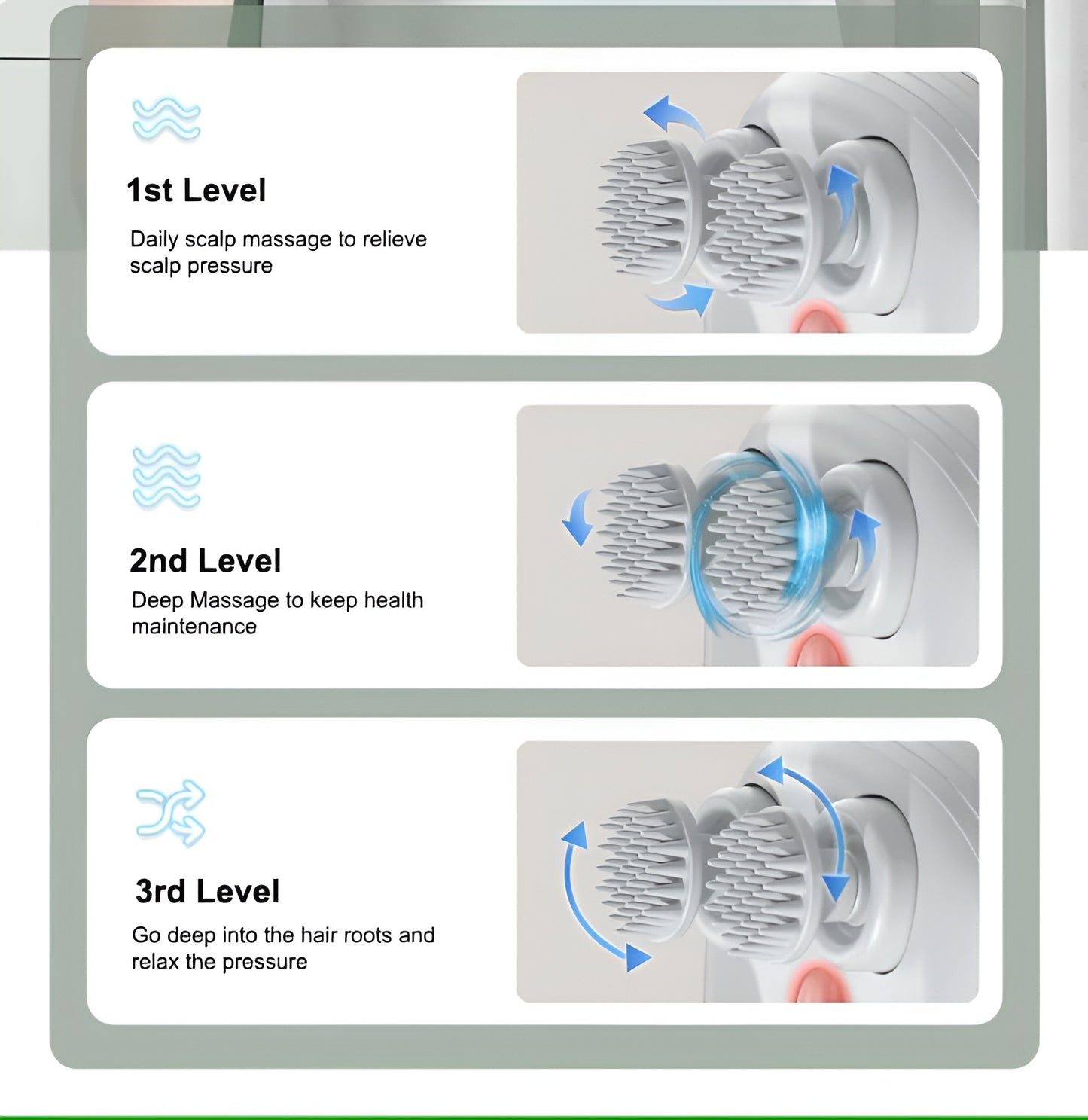 Revive Scalp Massager | 96 Silicon Kneading Points with Detachable Heads