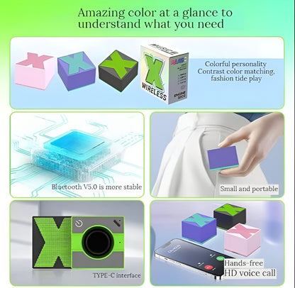 Portable Mini Bluetooth Speaker, X-Shaped Design
