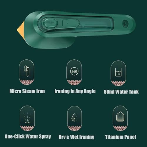 Micro Portable Steam Iron | Mini Ironing Machine for Clothes | Supports Dry and Wet Ironing