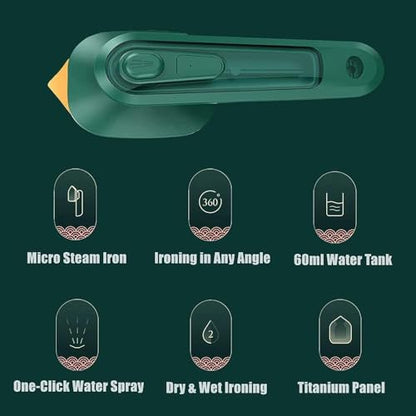 Micro Portable Steam Iron | Mini Ironing Machine for Clothes | Supports Dry and Wet Ironing