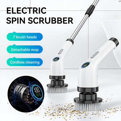 9 in 1 Cordless Electric Spin Scrubber | 9 in 1 Multifunctional Cleaning Brush Scrubber