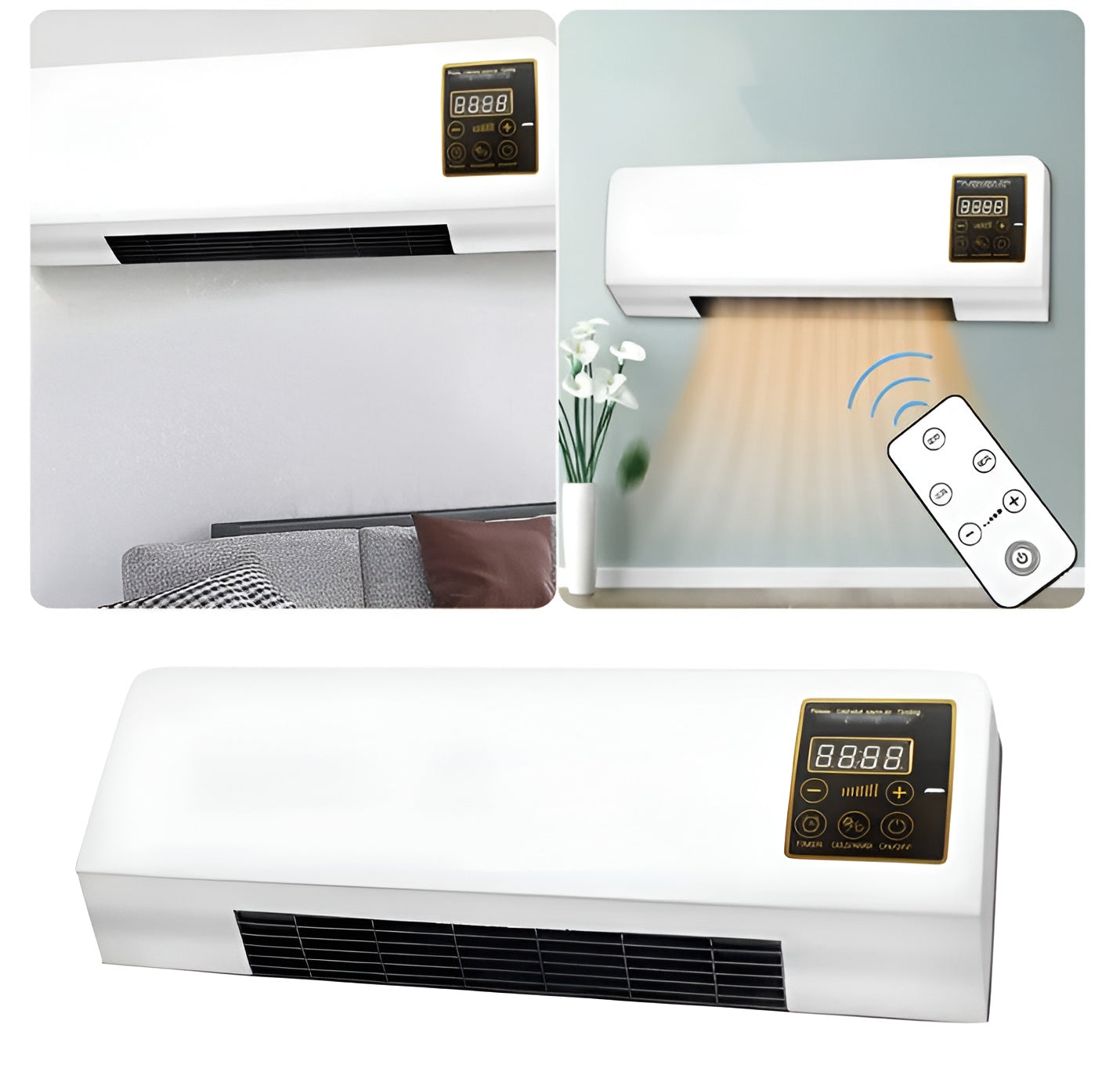 Mini Wall Mounted Air Conditioner (Heat Fan) Portable Air Conditioner Wall Mounted AC Fan