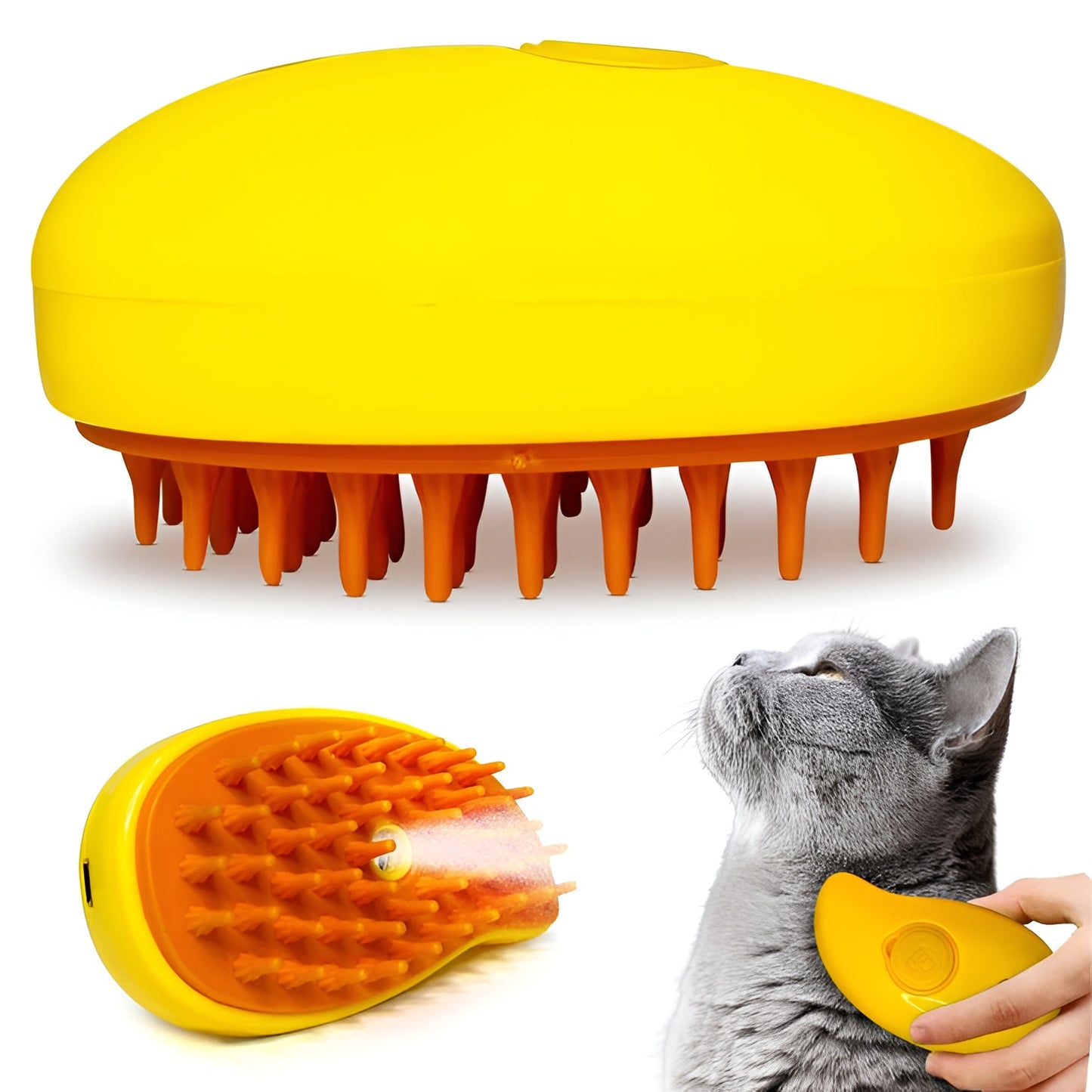 Cat Steam Brush | Cat Hair Brush with Steamer | New 3 In1 Steamy Pet Cat Brush Cleanser Vapor