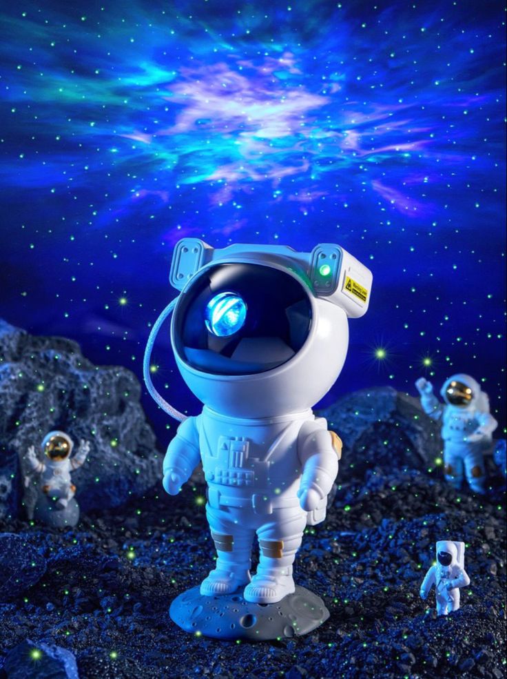 Astronaut Galaxy Projector with Remote Control - 360° Adjustable Timer Kids Astronaut Nebula Night Light