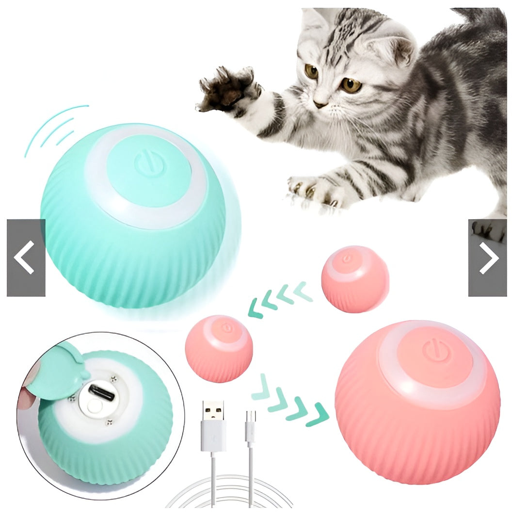Automatic Cat Teaser Ball | Automatic Active Rolling Ball for Kitten & Dogs