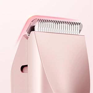 Trimmer for Women | 2-in-1 Dual-Head Electric Razor | Waterproof, Rechargeable, Low-Noise Shaver for Bikini Line, Face & Body (Pink)