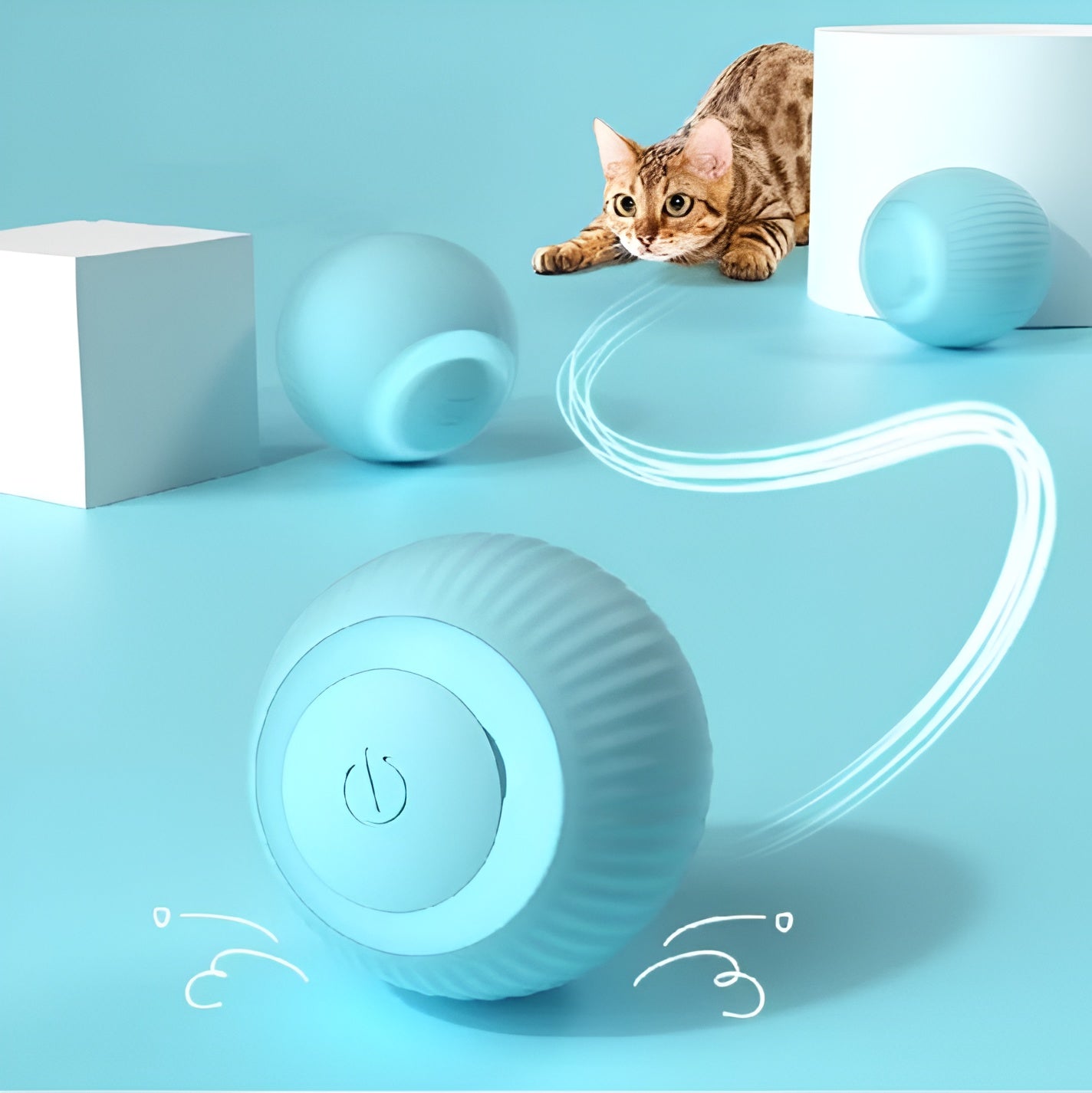 Automatic Cat Teaser Ball | Automatic Active Rolling Ball for Kitten & Dogs