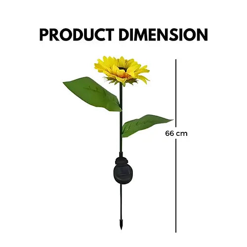 Solar Sunflower LED Garden Light – Outdoor Decorative Lighting for Home, Patio, Lawn & Yard