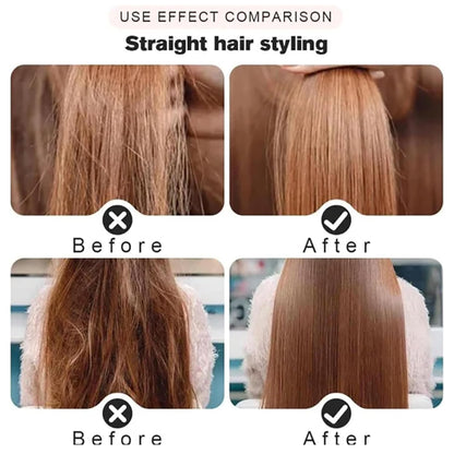 Rechargeable Mini Hair Straightener Comb – Portable Hot Ceramic Brush