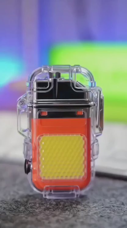 Rechargeable Electric Windproof ELighter. Dual Arc Plasma Lighters - Outdoor Camping Lighter