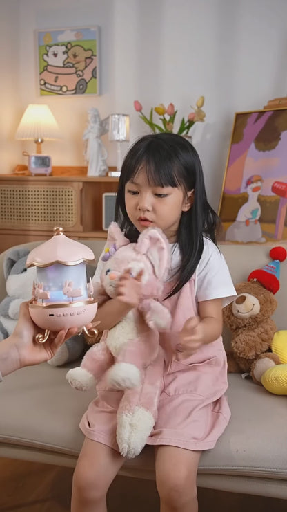 Rabbit Night Light Projector. 360° Rotatable LED for Kids Room Decor,