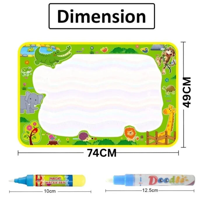 Kids Magic Water Drawing Mat | Reusable Water Mat | Water Doodle Mat for Kids